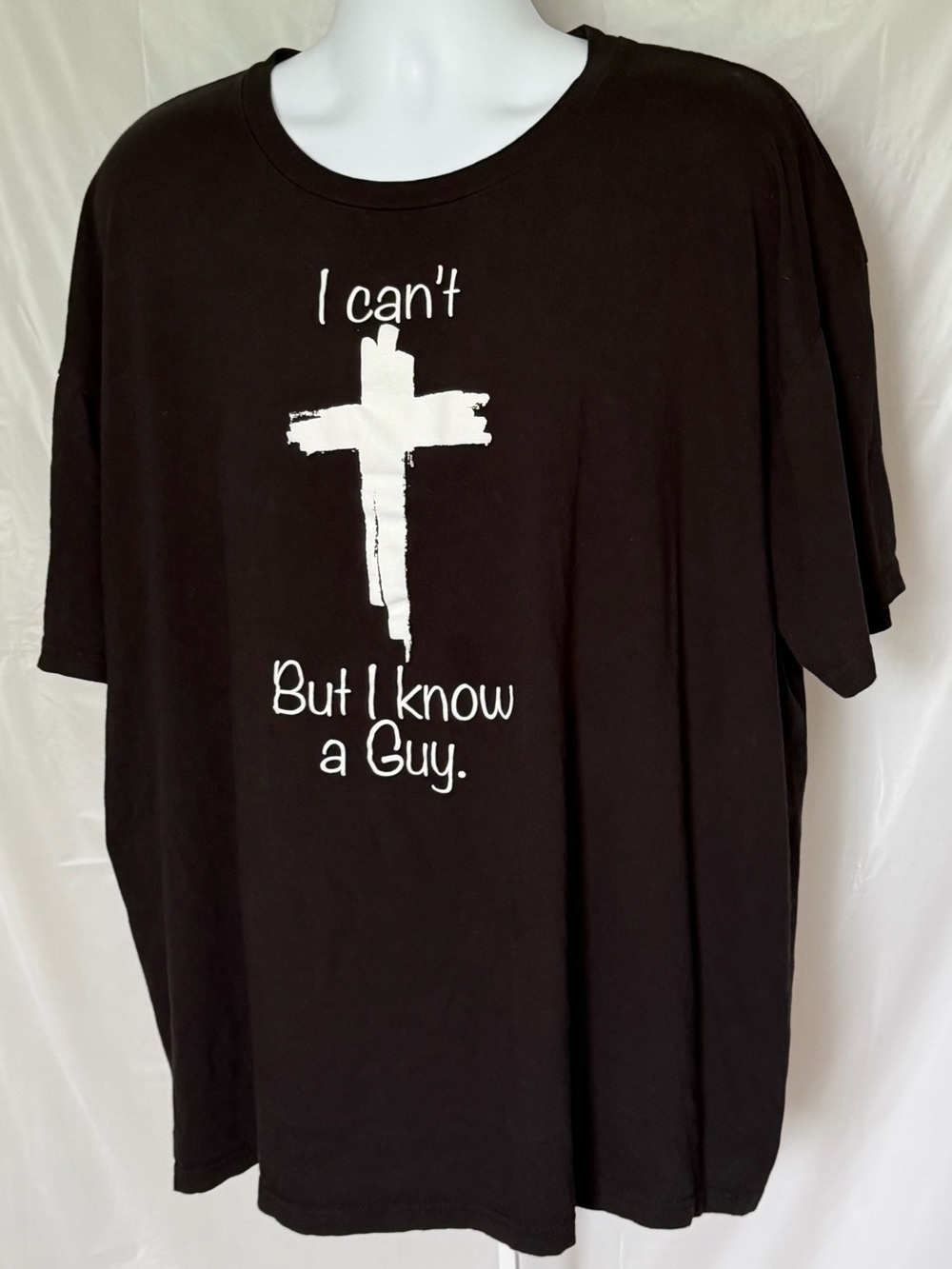 Love In Faith I Can’t But I Know A Guy Cross Graphic Tee 3X